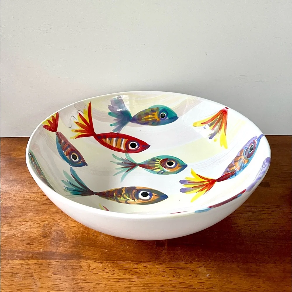 Vietri Pesci Colorati Deep Bowl 11” in Diameter